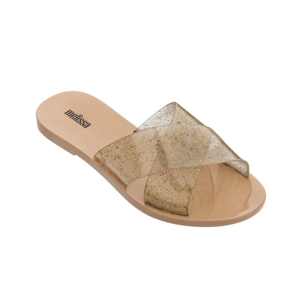 Melissa, Essential Slide in Beige Gold
